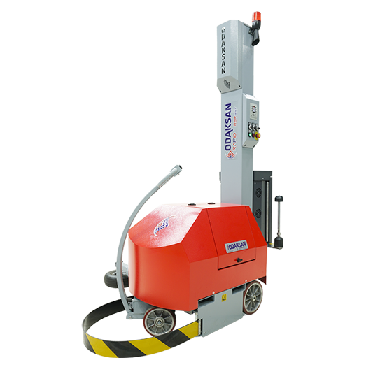 Rapid Tek DC Fırçalı Motorlu Öngermeli Palet Streç Makinesi